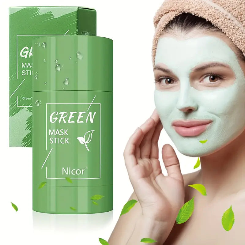 Mascarilla de Té Verde Hidratante Antiacné Aclarante Eliminador de Puntos Negros